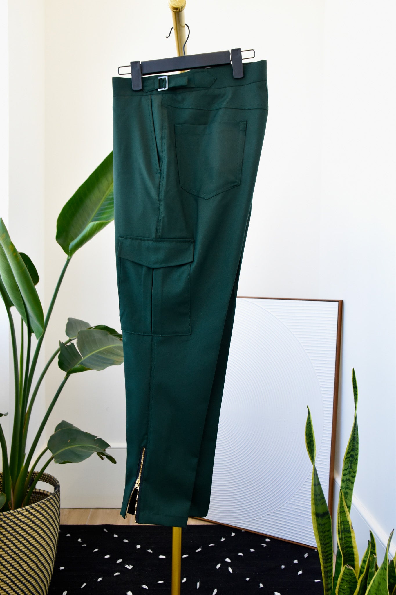 Damari x MSP - Midnight Green Cargo Pants