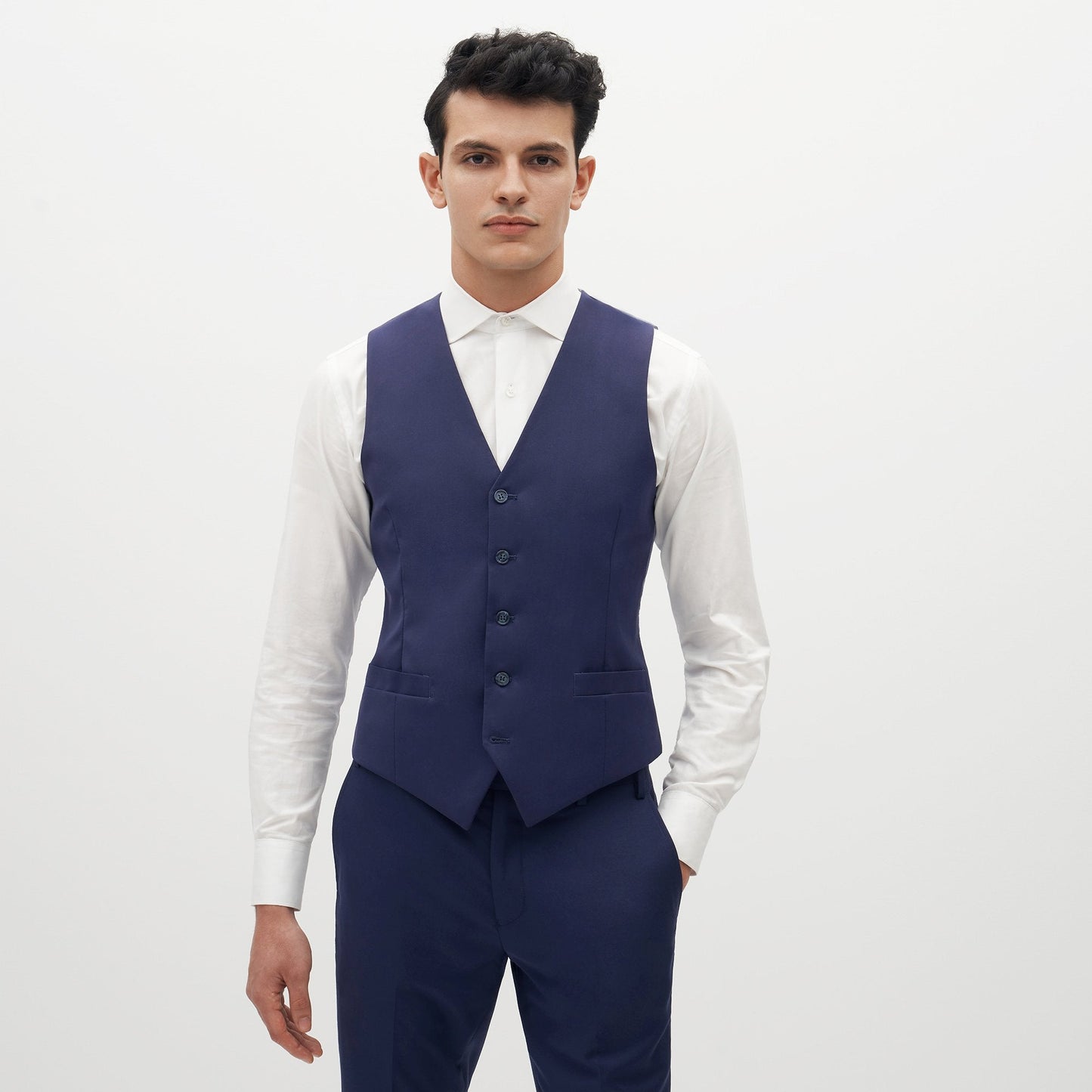 Brilliant Blue Suit Vest by SuitShop