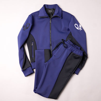 Clean Campaign II - Luxe Tracksuit - Noir/Midnight Blue