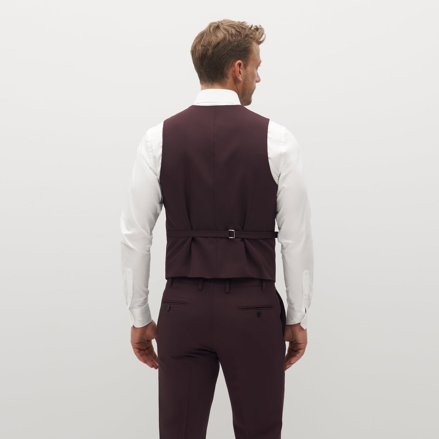 Burgundy Suit Vest by SuitShop