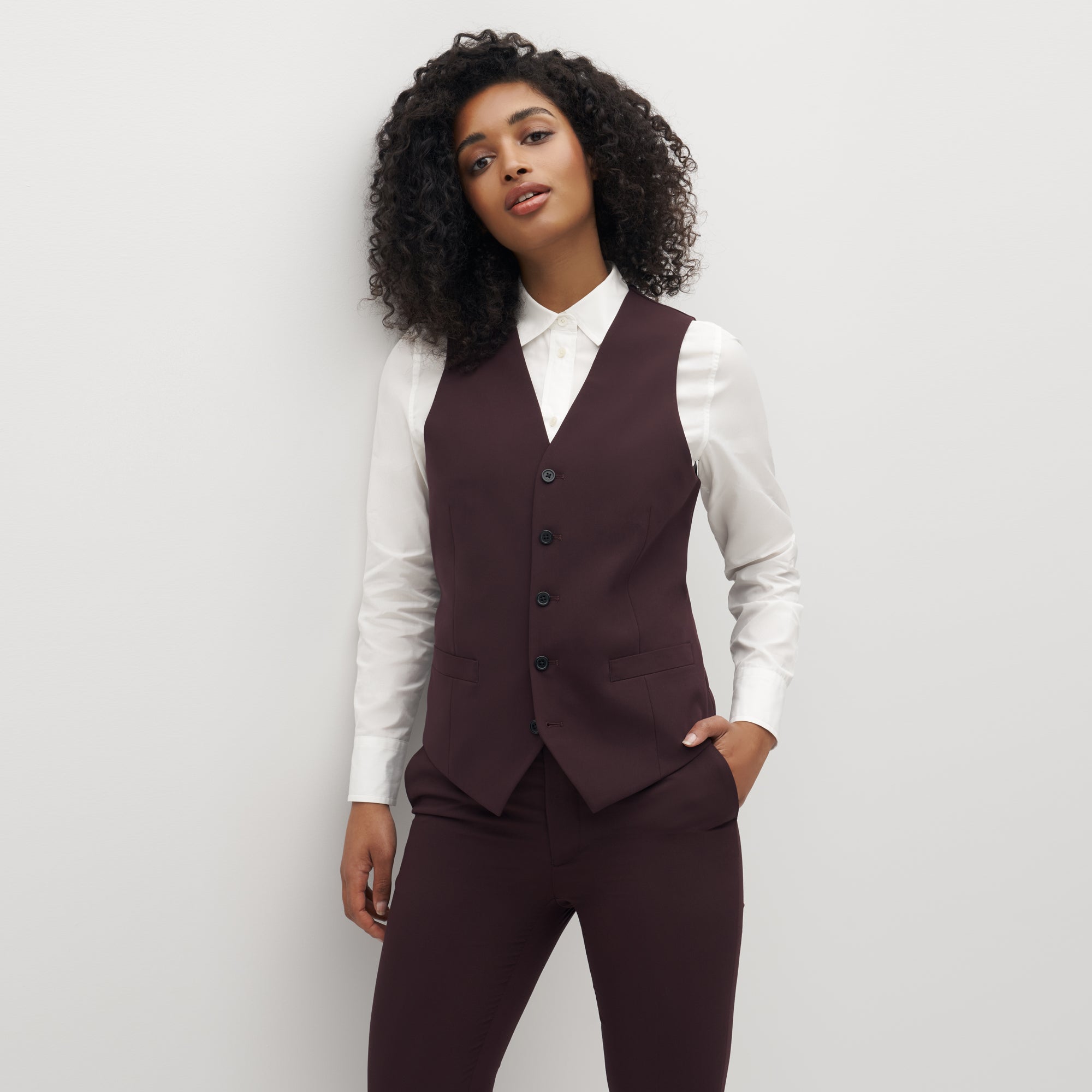 Burgundy on sale suit vest