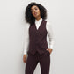 Burgundy Suit Vest by SuitShop