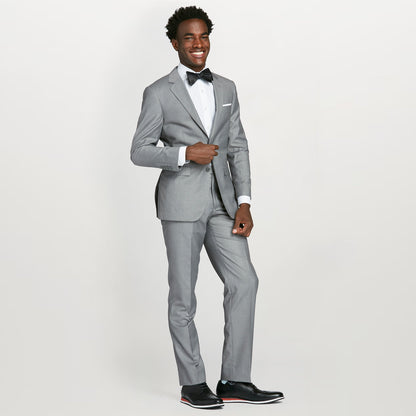 Textured Gray Suit Jacket (Comfort Stretch) by SuitShop