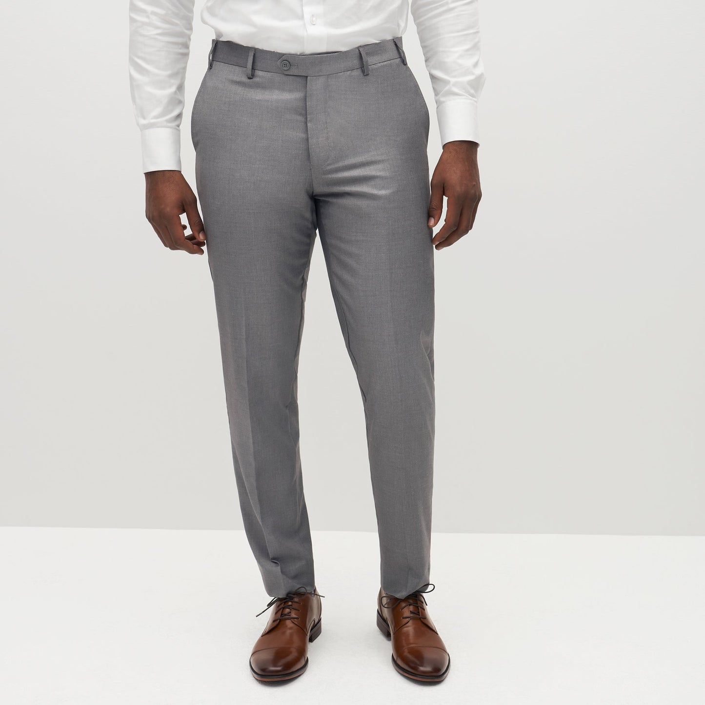 Textured Gray Suit Pants (Comfort Stretch) by SuitShop
