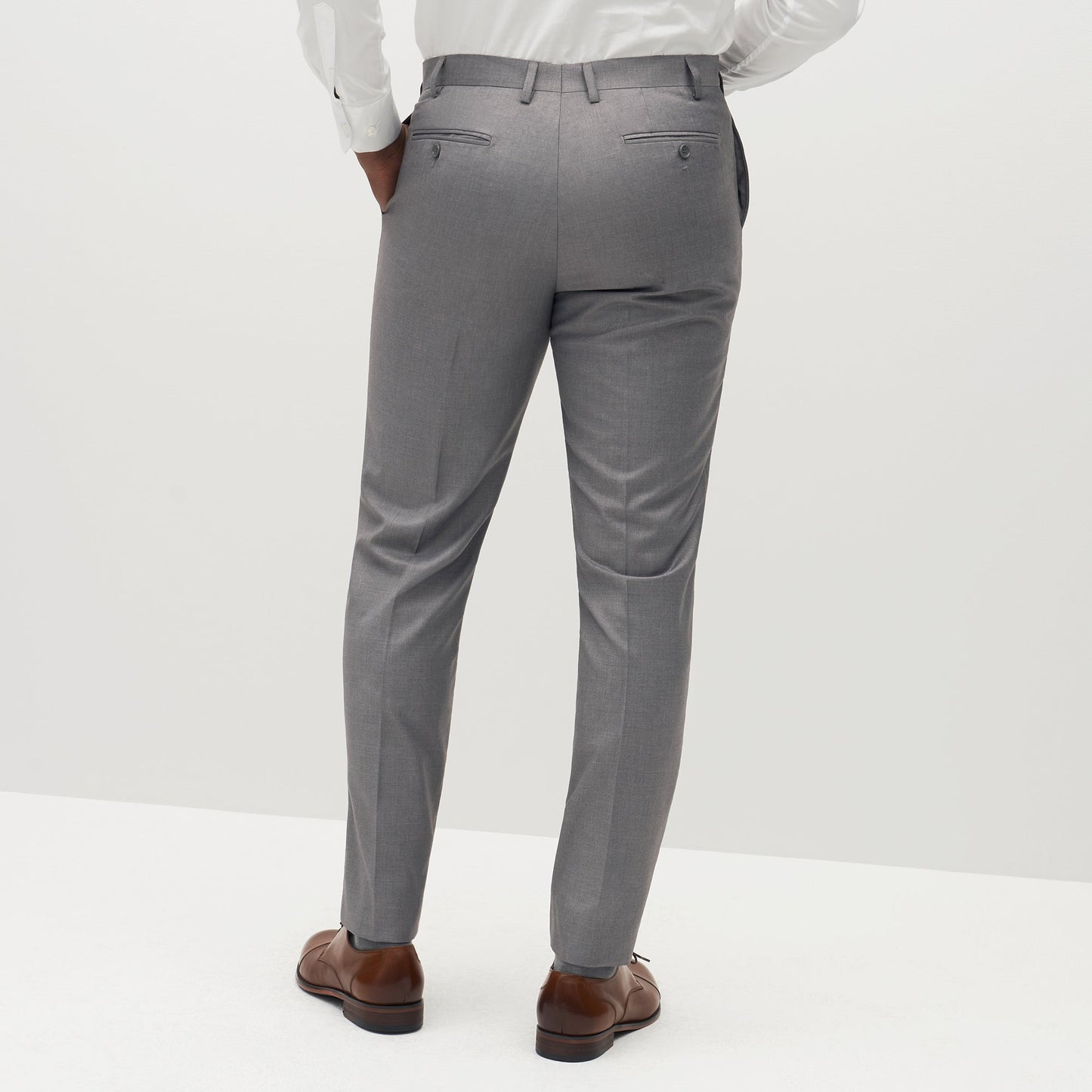 Textured Gray Suit Pants (Comfort Stretch) by SuitShop