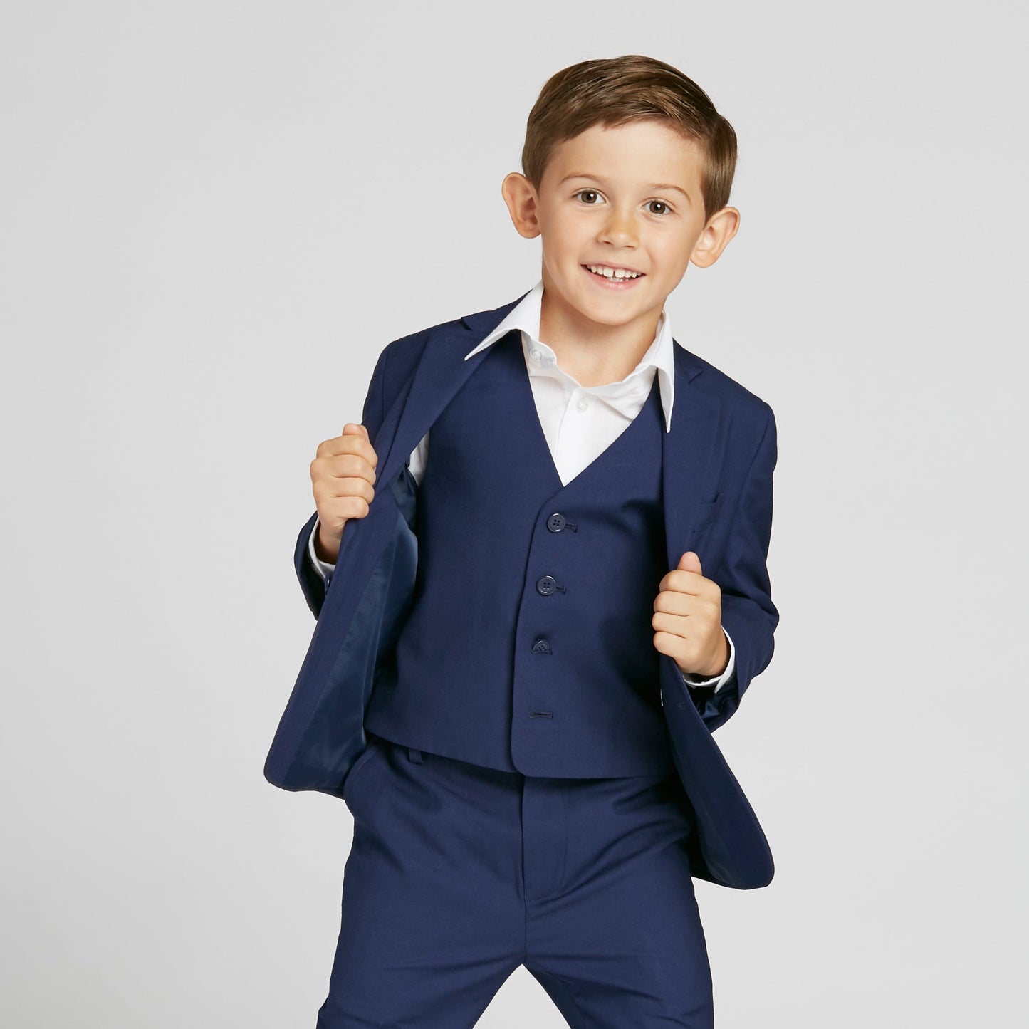 Kids' Navy Blue Suit by SuitShop