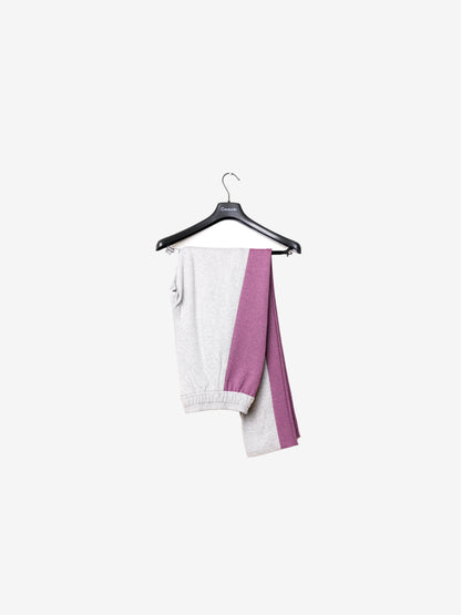 Clean Campaign II - Luxe Track Pants - Heather Grey/Pink